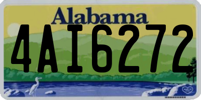 AL license plate 4AI6272