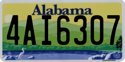 AL license plate 4AI6307