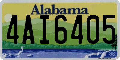 AL license plate 4AI6405