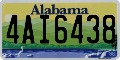 AL license plate 4AI6438