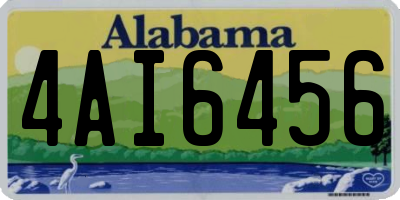 AL license plate 4AI6456