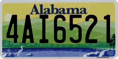 AL license plate 4AI6521