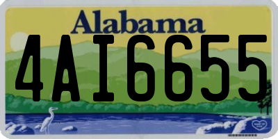 AL license plate 4AI6655