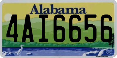 AL license plate 4AI6656