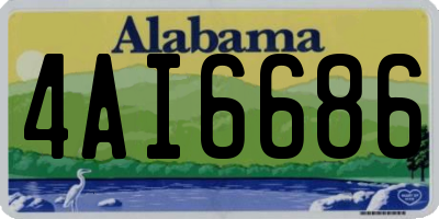 AL license plate 4AI6686