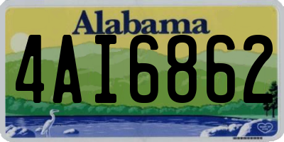 AL license plate 4AI6862