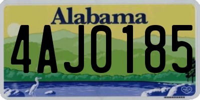 AL license plate 4AJ0185