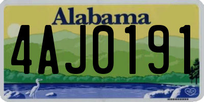 AL license plate 4AJ0191