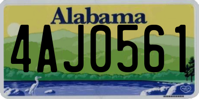 AL license plate 4AJ0561