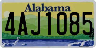 AL license plate 4AJ1085
