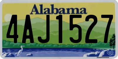 AL license plate 4AJ1527