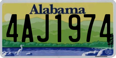AL license plate 4AJ1974
