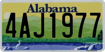 AL license plate 4AJ1977