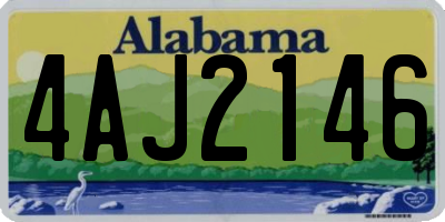 AL license plate 4AJ2146