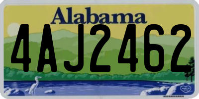 AL license plate 4AJ2462
