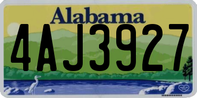 AL license plate 4AJ3927
