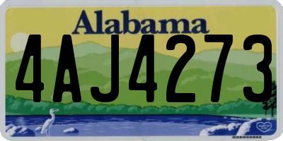 AL license plate 4AJ4273