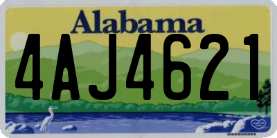 AL license plate 4AJ4621