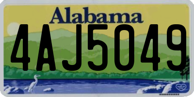 AL license plate 4AJ5049