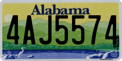 AL license plate 4AJ5574