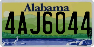 AL license plate 4AJ6044