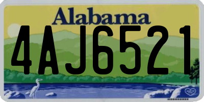 AL license plate 4AJ6521