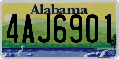 AL license plate 4AJ6901