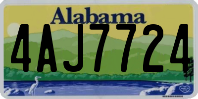 AL license plate 4AJ7724