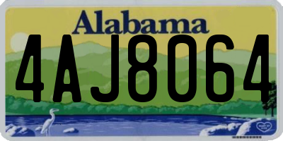 AL license plate 4AJ8064