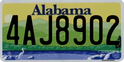 AL license plate 4AJ8902