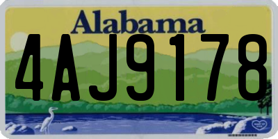 AL license plate 4AJ9178