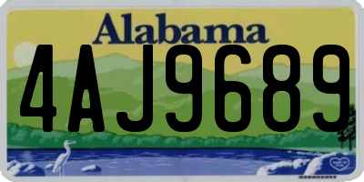 AL license plate 4AJ9689