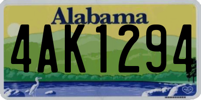 AL license plate 4AK1294
