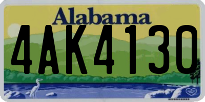 AL license plate 4AK4130