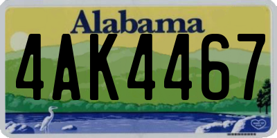 AL license plate 4AK4467