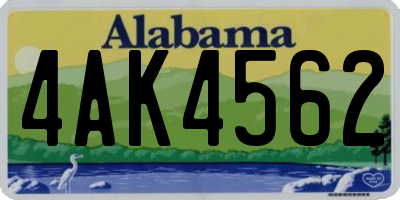 AL license plate 4AK4562