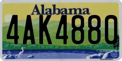 AL license plate 4AK4880