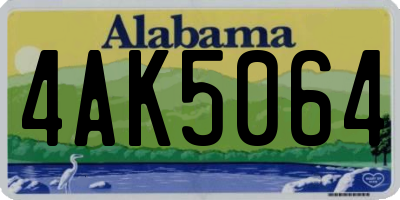 AL license plate 4AK5064