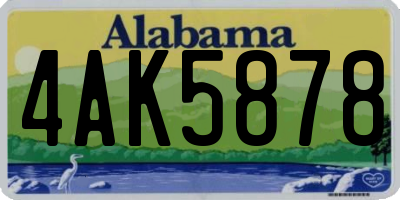 AL license plate 4AK5878