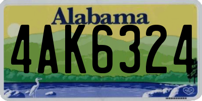 AL license plate 4AK6324