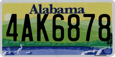 AL license plate 4AK6878