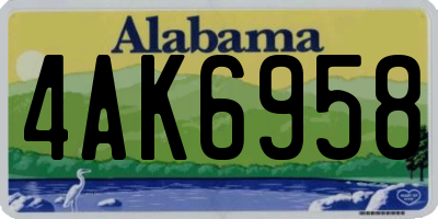AL license plate 4AK6958
