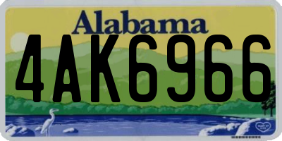 AL license plate 4AK6966
