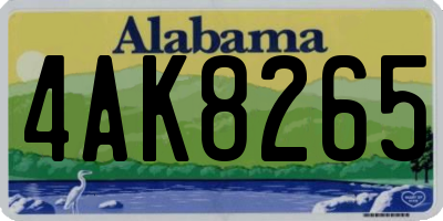 AL license plate 4AK8265