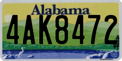 AL license plate 4AK8472