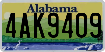 AL license plate 4AK9409