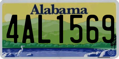AL license plate 4AL1569