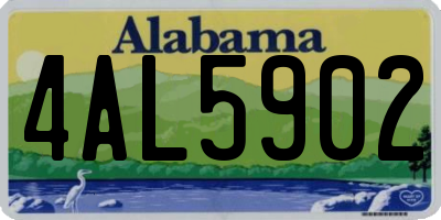 AL license plate 4AL5902