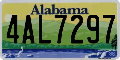 AL license plate 4AL7297