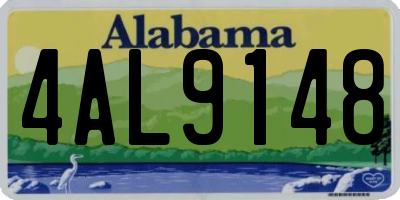 AL license plate 4AL9148